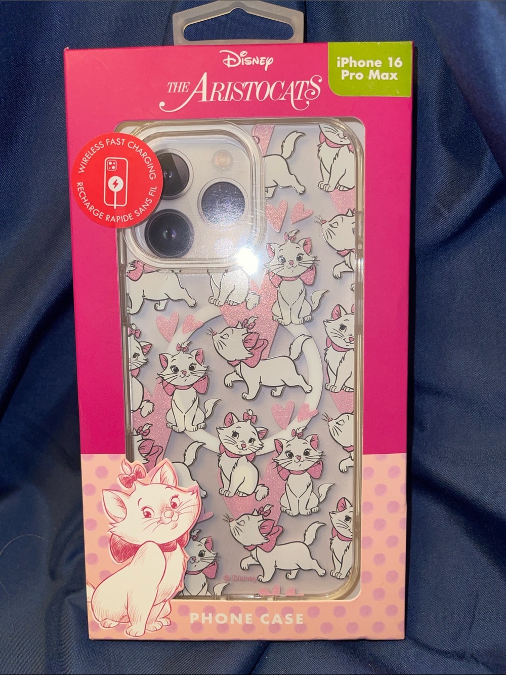 Disney The Aristocats Marie Pink and White iPhone 16 Pro Max Case